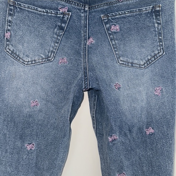 Tinseltown ripped denim & embroidered butterflies boot cut jeans ( 3 ) - Picture 5 of 6